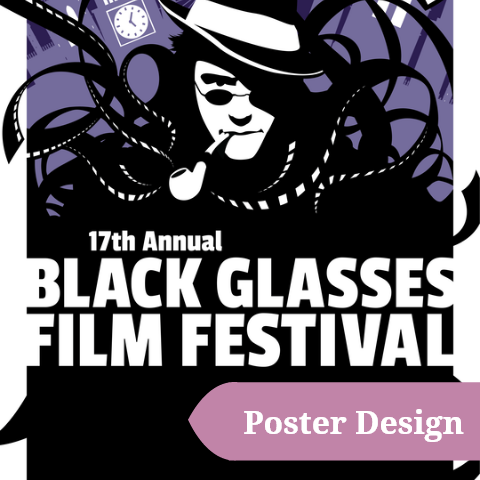 17th Annual Black Glasses Film Festival Poster Design Case Study